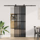 Vidaxl Sliding Door Hardware Set 76x205 Cm Glas...