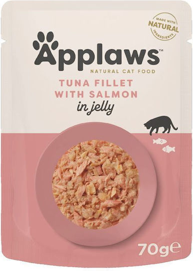 Applaws Wet Food for Cats in Pouches with Tuna, Salmon, Rice and Fish 70gr