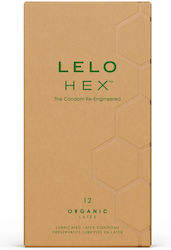 Lelo Condoms Hex 12pcs 54mm Natural