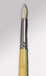 Pig Hair Round Long Handle Brush No 6