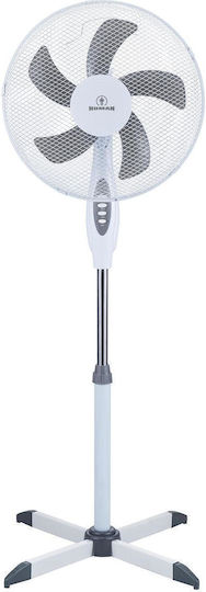 Human FS-40-A6W Ventilator Sockel 55W Lüfterdurchmesser 40cm Weiß
