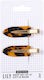 Sister Young Lily Makeup Hair Clips Set Deep Leopard Print 2 Pieces