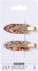 Sister Young Lily Makeup Hair Clips Set Green Coffee 2 Pieces