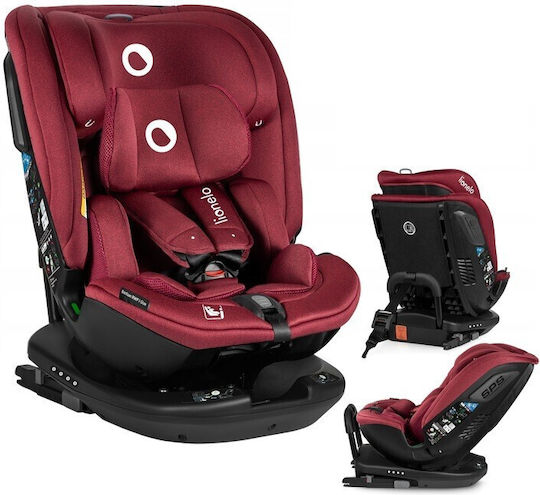 Lionelo Bastian RWF Baby Car Seat i-Size with Isofix Red Burgudy 0-36 kg