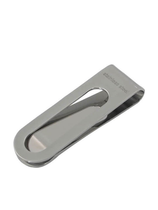 Herren Geldbörse Geldclip Silber