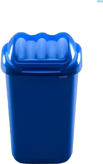 Plafor Coș de Reciclare Plastic Albastru 15lt 1buc