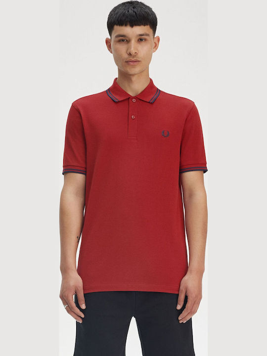 Fred Perry Polo Herrenbluse Kurzarm Rote