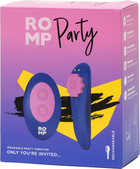 Romp Party Vibrator für Paare mit Fernbedienung 8.7cm Blau