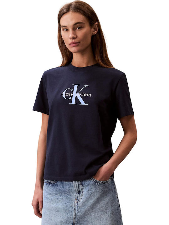 Calvin Klein Women's T-shirt Blue