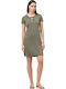 Summer Mini Khaki Dress