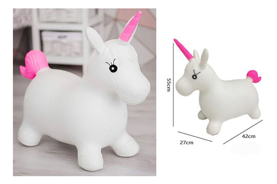 Hüpfer Einhorn 2+ Jahre Weiß 27x42x55cm Forhome 751501 Zuhause