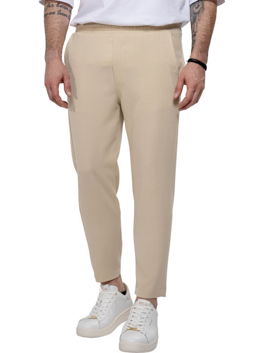 Hose in Lockere Passform Beige
