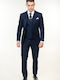 Men's Suit with Vest Blue-black