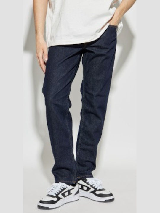 Men's Jeans Pants with Regular Tapered Fit Dark Blue