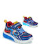 J Ciberdron Παιδικά Sneakers Ανατομικά με Σκρατς Μπλε