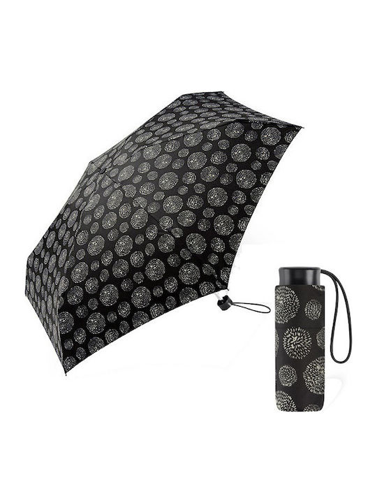 Happy Rain Regenschirm Kompakt Schwarz