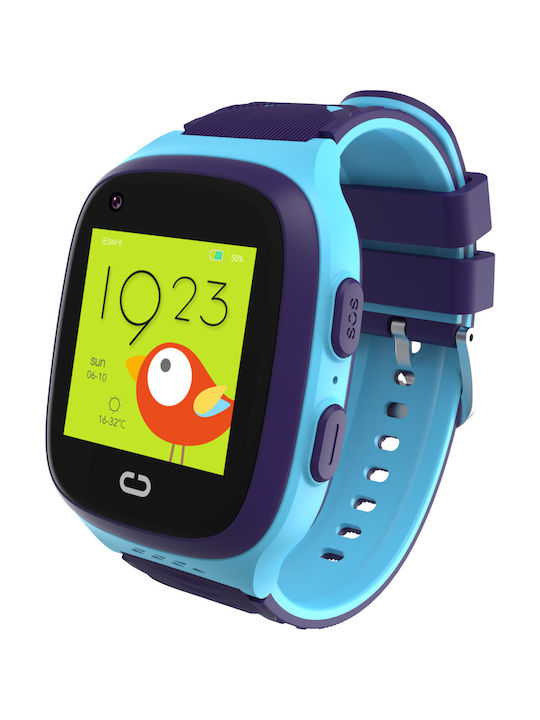 Kinder-Smartwatch 4G Mit GPS Und Kamera Blau