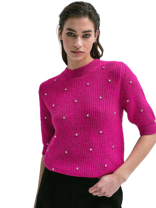 Tailor Made Knitwear Damen Pullover Fuchsia