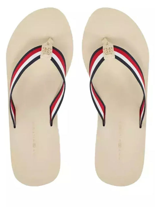 Tommy Hilfiger Șlapi cu Platformă în Culoare Bej