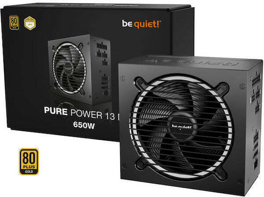 Be Quiet Pure Power 13 M 650W Black Computer Power Supply Full Modular 80 Plus Gold