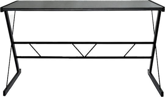 Schreibtisch 130x65x74cm Schwarz
