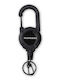 Munkees Retractable Carabiner Reel Black