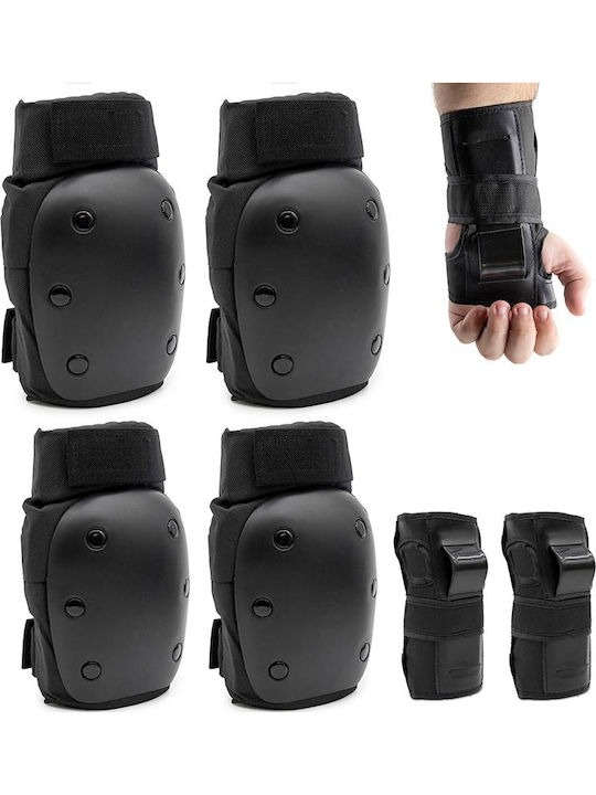 Ewheels Επιγονατίδες για Rollers Μαύρες