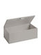 Decor Walther Box Lid Rectangular Artificial Leather Taupe 9.5x24.5x13 Cm