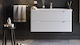 Perla Bathroom Vanity Unit White MDF 18mm Lacquer 100 S3bperl100w 105x46x53cm