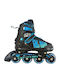 Nils Inline Αυξομειούμενα Rollers Μαύρα Παιδικά