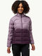 Jachetă de femei Puffer Impermeabilă și antivant Plum