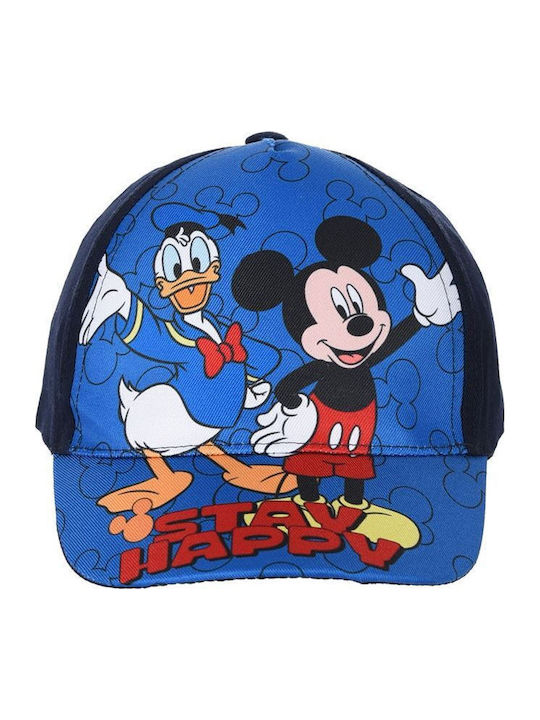 Kinderhut Jockey Stoff Marineblau