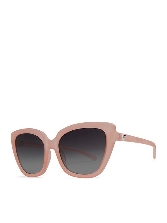 Volcom Milli Unisex Sunglasses with Pink Frame and Black Gradient Lens VE03606439-PNK