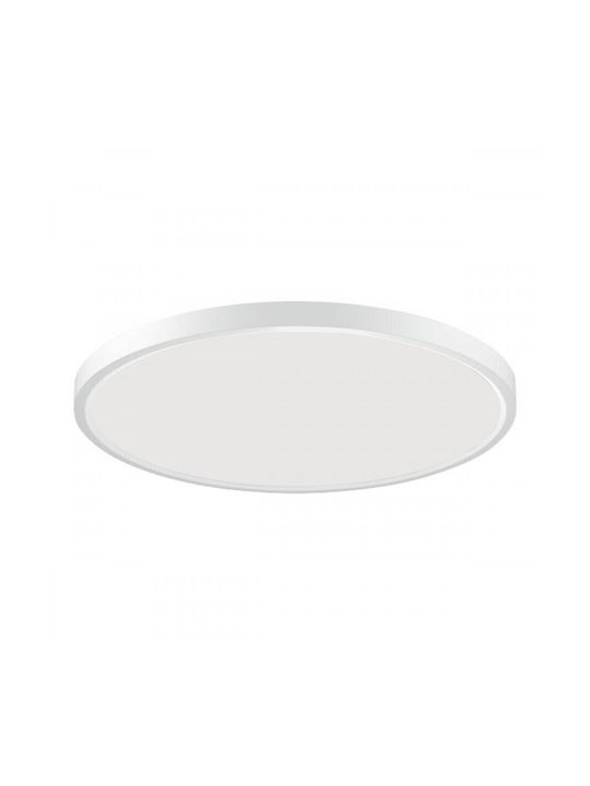 Spot Light Πλαφονιέρα Οροφής Λευκή με Ενσωματωμένο LED