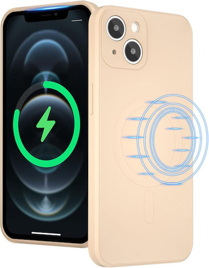 Orso Liquid Back Cover Σιλικόνης Μπεζ (iPhone 14)