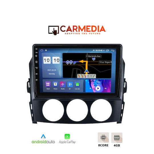 Carmedia Ηχοσύστημα Αυτοκινήτου για Mazda MX-5 2005-2015 (Bluetooth/USB/WiFi/GPS/Apple-Carplay/Android-Auto) με Οθόνη Αφής 9"