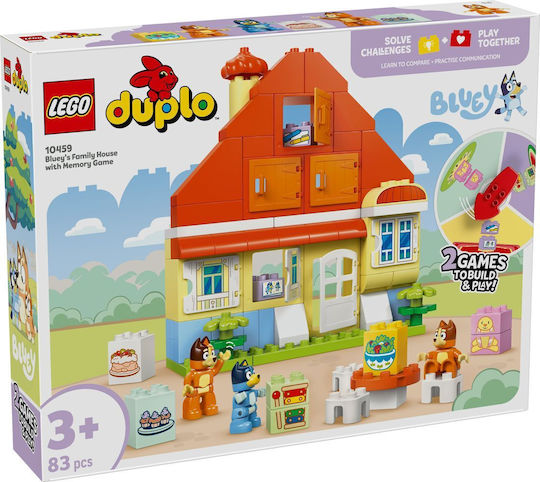 LEGO Duplo Bluey's Family House With Memory Game for 3+ Years 83 Pieces
