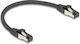 DeLock S/FTP Καλώδιο Δικτύου Ethernet 0.25m Μαύρο