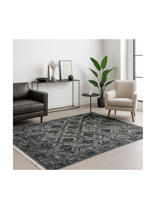 Saray Home Halic Rug Rectangular with Fringes Gray