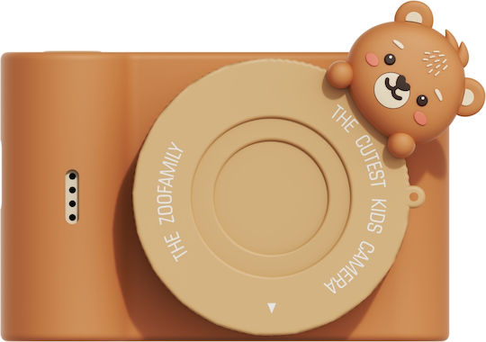 The Zoofamily Zoo Friends Bear Παιδική Φωτογραφική Μηχανή 32MP Πορτοκαλί