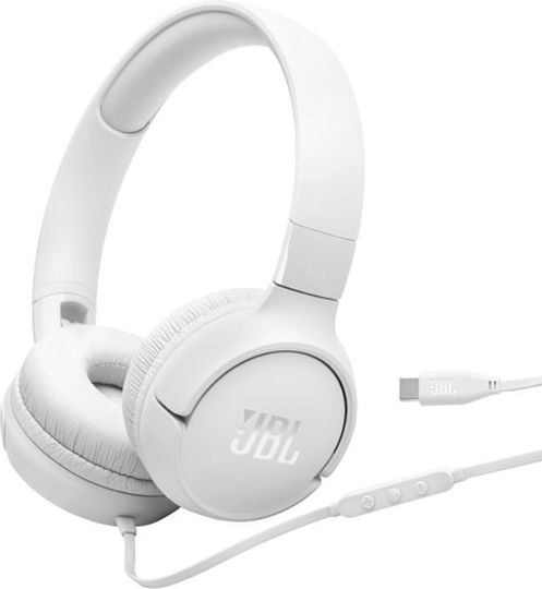 JBL Tune 520C Ενσύρματα On Ear Ακουστικά Λευκά