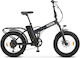 Nilox X8 Pro 20" Blue Foldable Electric City Bicycle