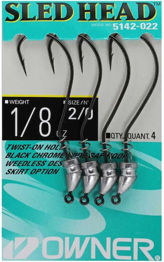 Owner 5142 Sled Head Set 3pcs No4/0 14gr