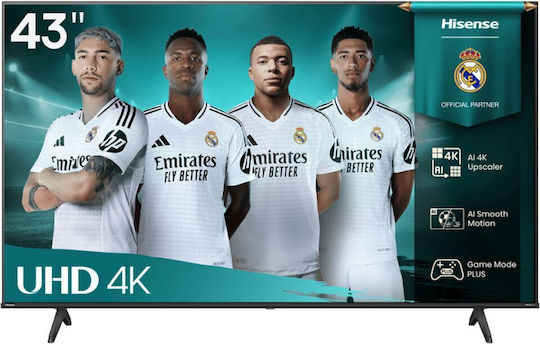 Hisense Smart Τηλεόραση 43" 4K UHD LED A6Q HDR (2025) 43A6Q