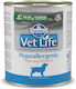 Farmina Vet Life Hypoallergenic Wet Food Dogs in Cans Diet with Fish 6x300gr