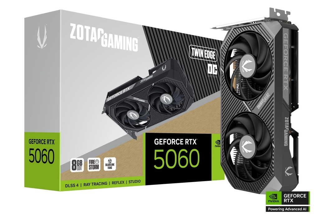 Zotac GeForce RTX 5060 8GB GDDR7 Twin Edge OC Κάρτα Γραφικών