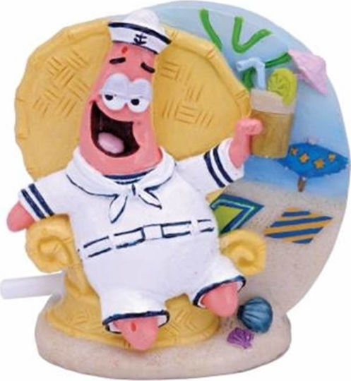 Aquarium Toys Penn Plax Spongebob Friends Patrick Drinking Cocktail Sbar21