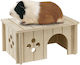Wooden House Guinea Pigs Sin 4646 Medium 33x23.6xh X 16cm Ferplast