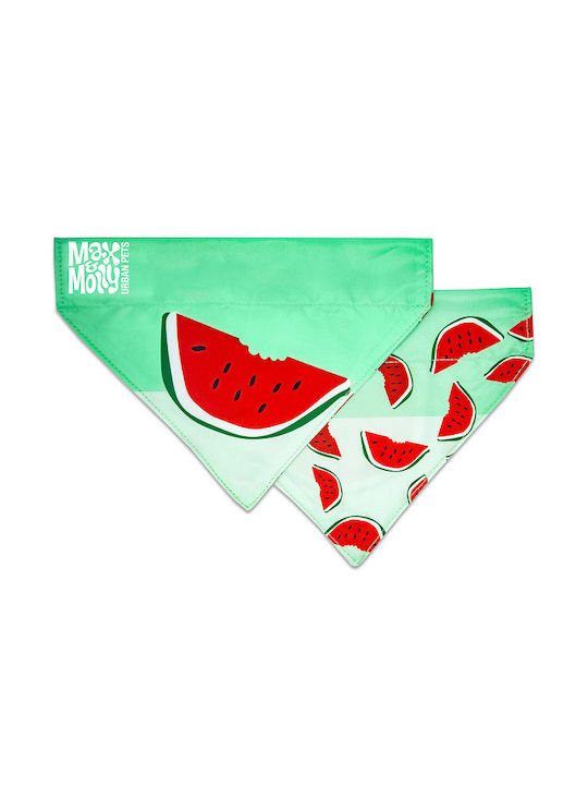 Max & Molly Watermelon Μπαντάνα Σκύλου σε Τιρκουάζ χρώμα Small