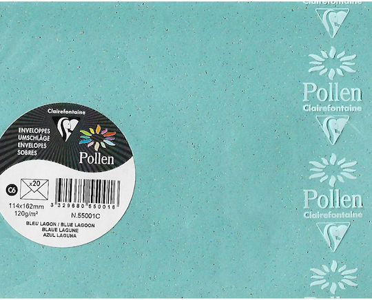 Clairefontaine Set of Envelopes Invitations 20pcs in Blue Color